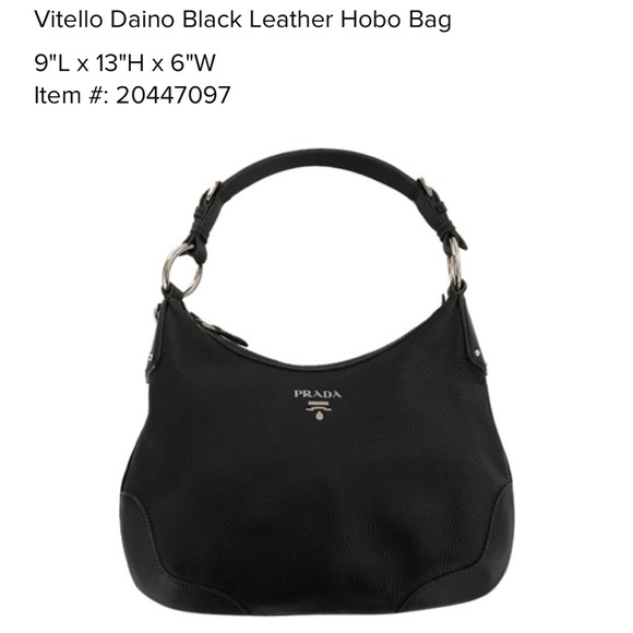 prada leather hobo bag